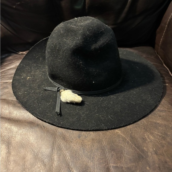 Bradford Western by Resistol Black Pure Wool Rounded Dome Cowboy Hat main image 4